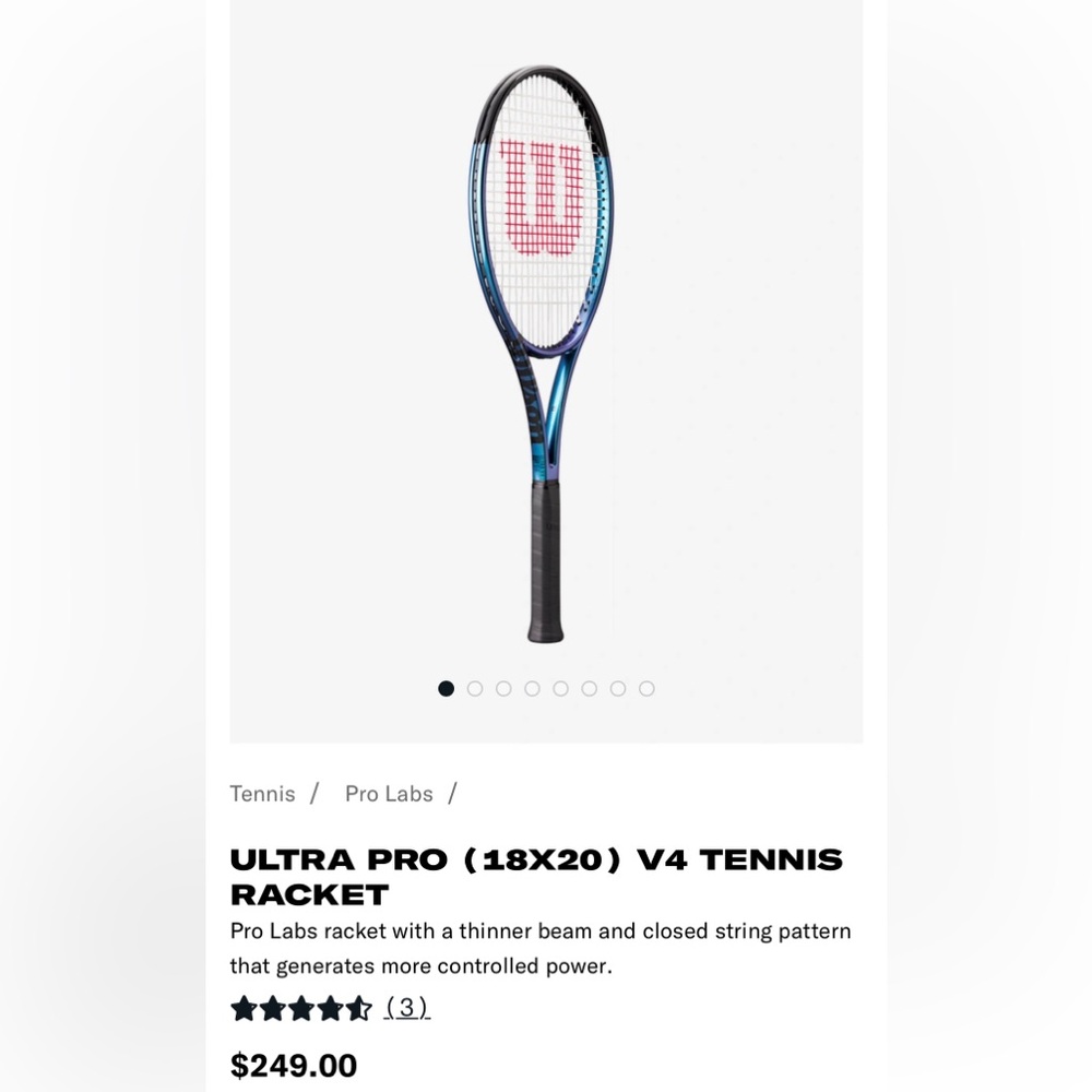 NWT Set of Wilson Ultra Pro 18x20 v4, Grip 2 ( Two rackets)